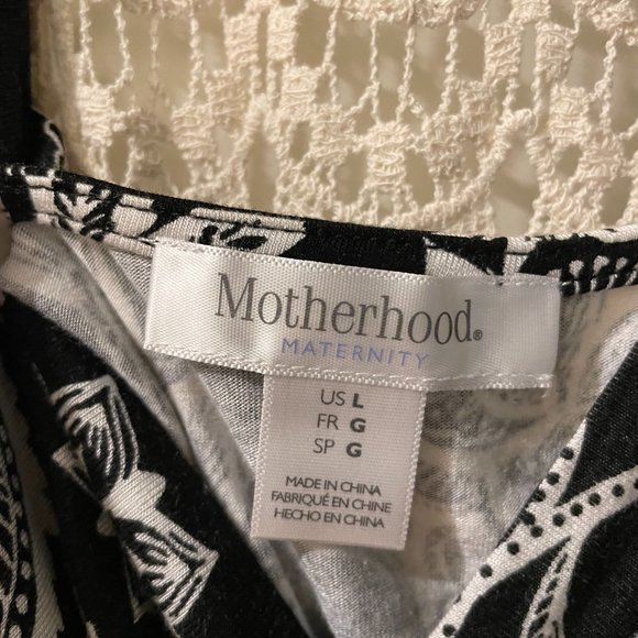 Motherhood Maternity Tie Sleeveless Maternity Maxi Dress (Large) - Picture 4 of 5